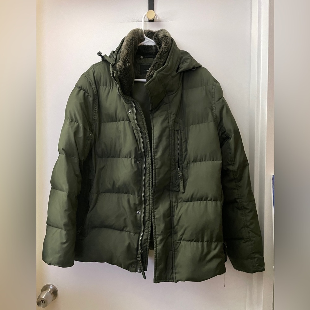 Andrew Marc Dark Green Polyester Jacket - image 1